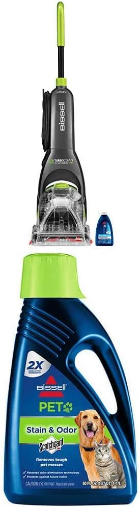 BISSELL Turboclean Powerbrush Pet Upright Carpet Cleaner Machine and Carpet Shampooer, 2085