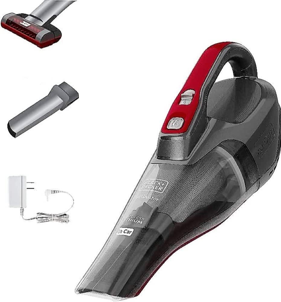 BLACK+DECKER dusbuster Handheld Vacuum for Car, Cordless, Gray (HLVB315JA26)