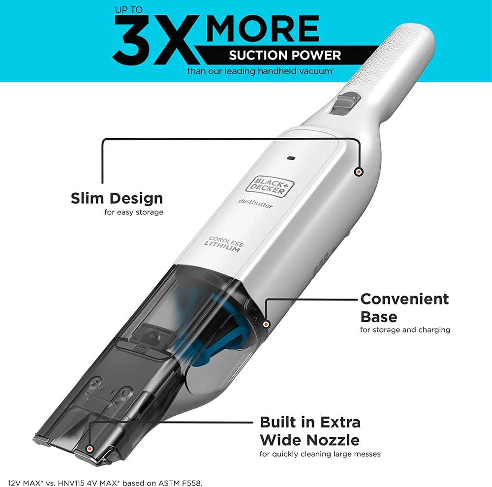 BLACK+DECKER Dustbuster® AdvancedClean™ Slim Cordless Hand Vacuum ...