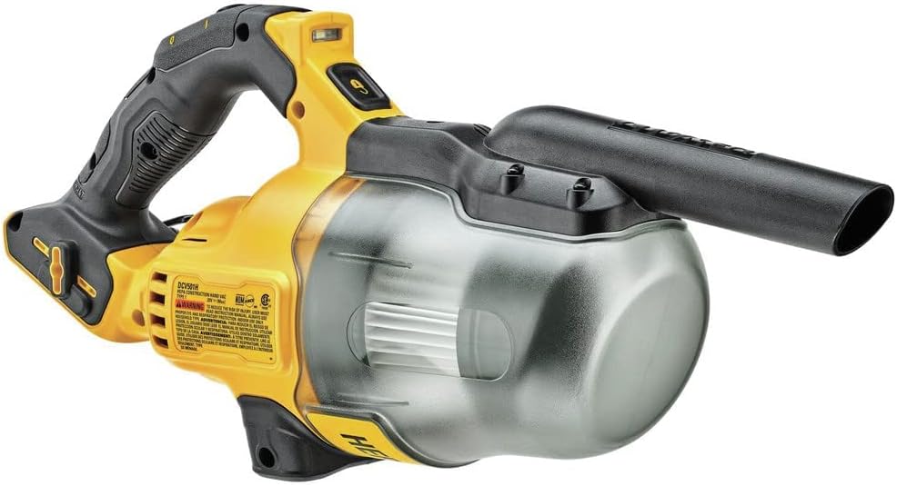 DEWALT 20V Vacuum, Cordless Handheld Vacuum, HEPA, Battery Not Included (DCV501HB), Yellow