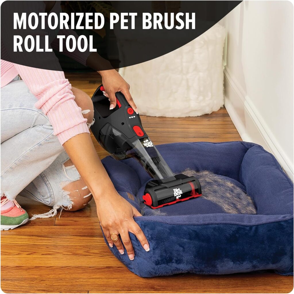 Dirt Devil 16V Deep Clean Handheld Vacuum with Motorized Pet Tool, Cordless, Lightweight, BD30300V