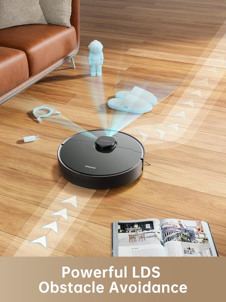 Dreametech D10s Pro Robot Vacuum and Mop Combo, Powerful 5000Pa Suction, AI-Powered Obstacle Recognition, 280mins Runtime, Robot Vacuum Cleaner Compatible with Alexa, Perfect for Pet Hair, Carpets