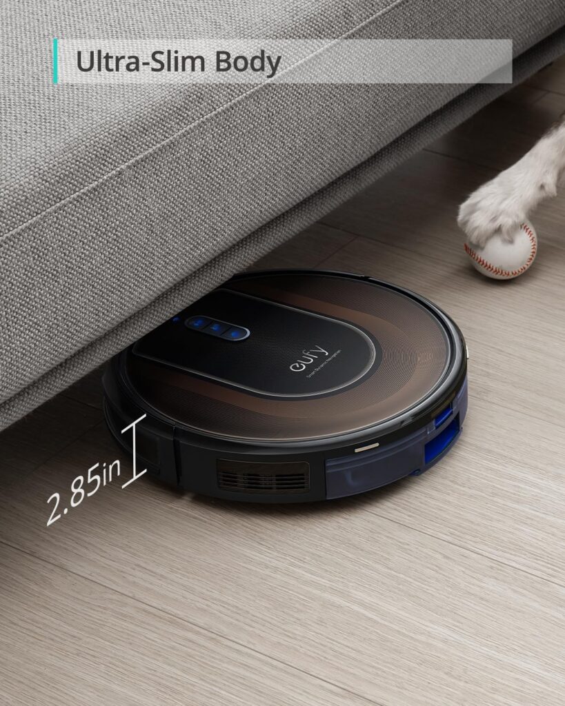 eufy Clean by Anker, RoboVac G30 Hybrid SES, 2-in-1 Sweep and mop, Self-Emptying Robot Vacuum, Dynamic Navigation, Allergy Care, 2000 Pa Strong Suction, Wi-Fi, Carpets and Hard Floors