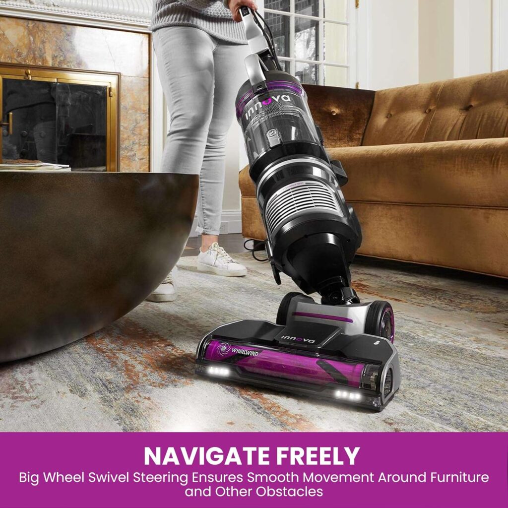 Eureka Upright Vacuum Cleaner, Anti-tangle Pet Tool, Ideal for Pet Family, 1440W Power with HEPA Filtration, Swivel Steering for Hard Floor  Carpet, 2.3L Dust Cup, 4 Accessories Included