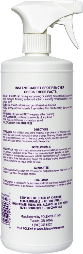 Folex Instant Carpet Spot Remover, 32oz Pack of 3