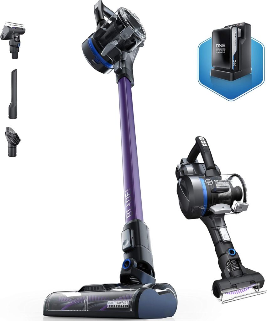 Hoover ONEPWR Blade MAX Pet Cordless Stick Vacuum Cleaner, Lightweight, BH53354V, Purple