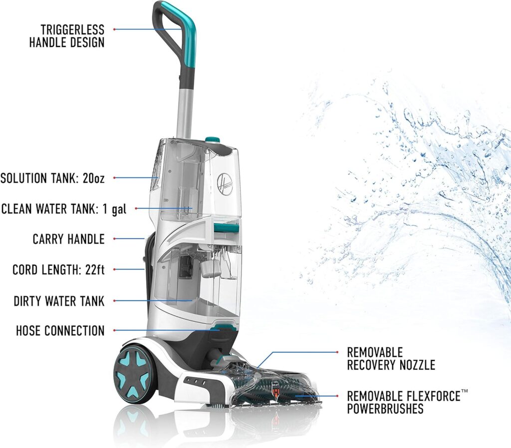 Hoover Smartwash Automatic Carpet Cleaner with Renewal Carpet Cleaning Solution (64 oz), FH52000, AH30924