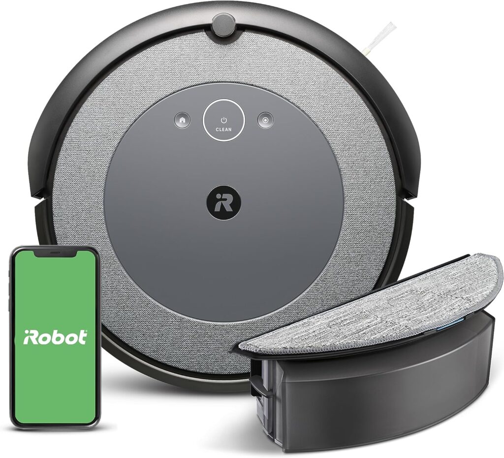 iRobot Roomba Combo i5 Robot Vacuum  Mop - Clean by Room with Smart Mapping, Works with Alexa, Personalized Cleaning Powered OS, Ideal for Pet Hair, Carpet and Hard Floors