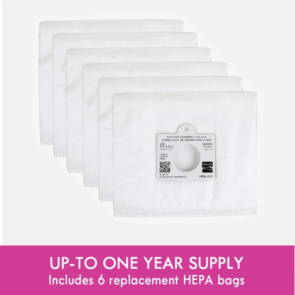 Kenmore 53292 Type Q HEPA Replacement Dust Bags for Canister Vacuum 81214, 81414, 81714, 21814, BC2005, BC3005, 81615, BC7005