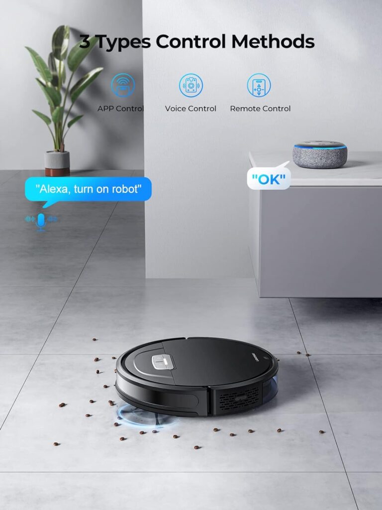 Laresar Robot Vacuums and Mop Combo, Max 4500Pa Suction, Evol 3 Robotic Vacuum Cleaner with Auto Carpet Boost, Self-Charging, AppRemoteVoice Control, Super-Slim, Ideal for Pet Hair and Carpets