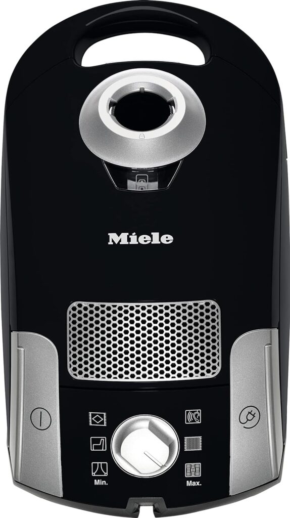 Miele Compact C1 Turbo Team Bagged Canister Vacuum, Obsidian Black