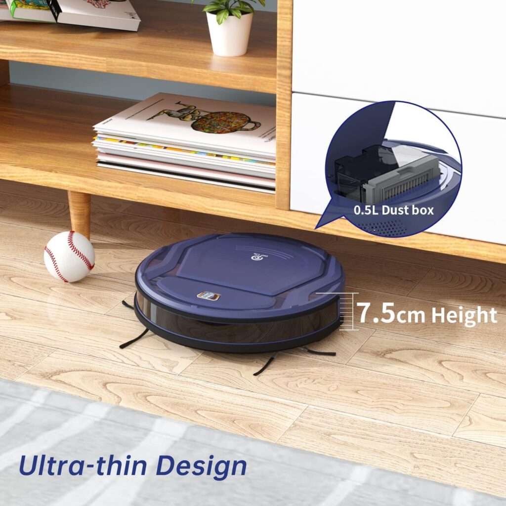 OKP Life K2 Robot Vacuum Cleaner 1800 mAh, Blue