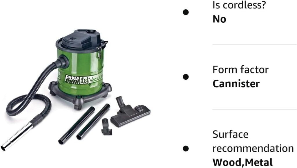 PowerSmith PAVC101 10 Amp Ash Vacuum,Green / Black