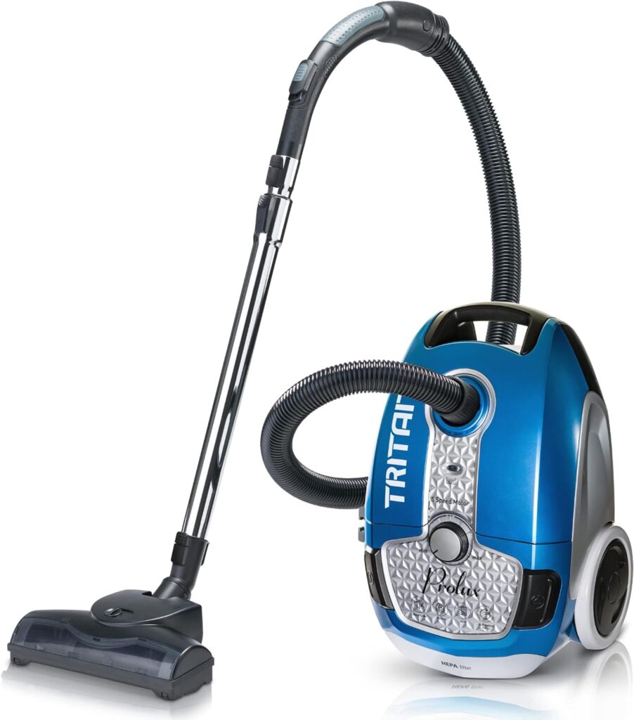 Prolux Tritan Bagged Canister Vacuum with HEPA Filtration and Complete Home Care Tool Kit