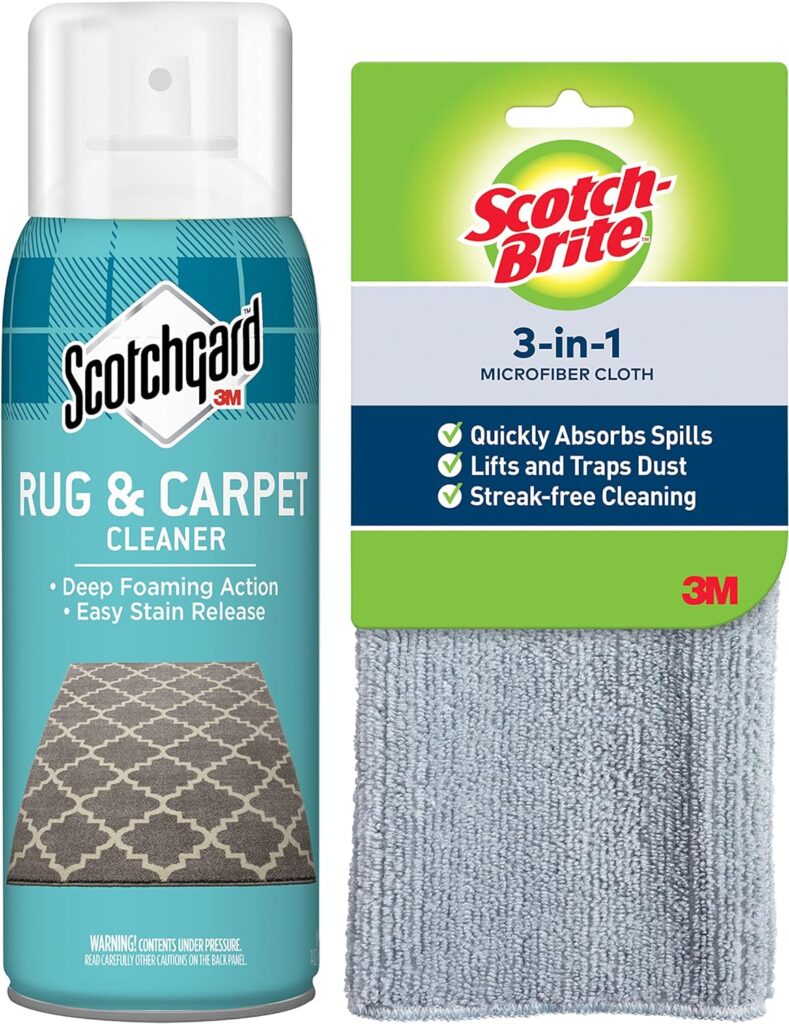 Scotchgard Rug  Carpet Cleaner, Fabric Cleaner Blocks Stains, Cleaning Sprays Make Cleanup Easier, 14 oz