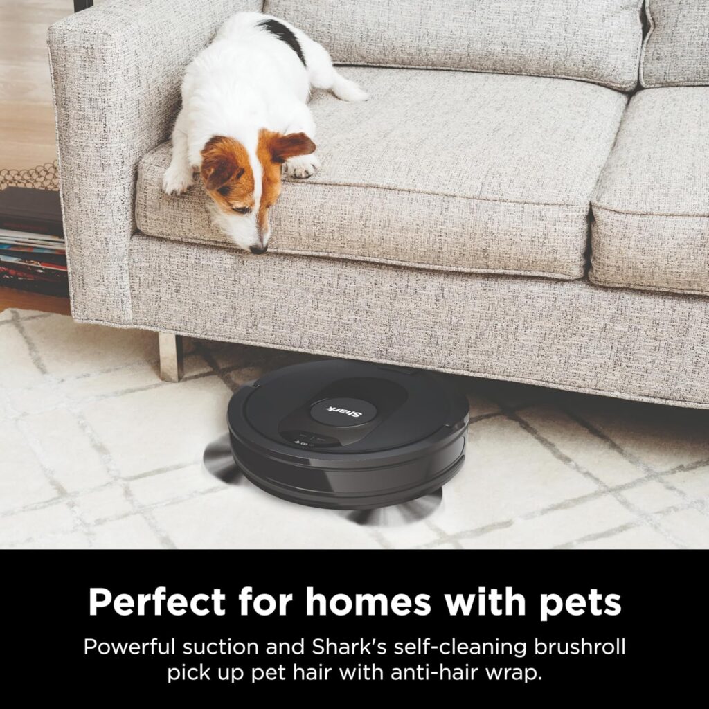 Shark AV2501S AI Ultra Robot Vacuum, with Matrix Clean, Home Mapping, 30-Day Capacity HEPA Bagless Self Empty Base, Perfect for Pet Hair, Wifi, Dark Grey