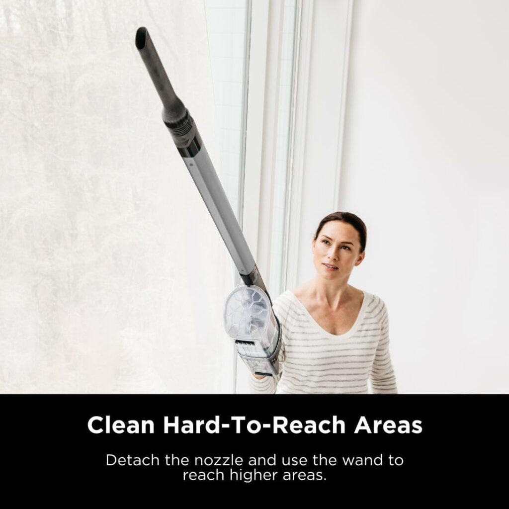 Shark IX141 Pet Cordless Stick Vacuum with XL Dust Cup, LED Headlights, Removable Handheld, Crevice Tool, 40min Runtime, Grey/Iris