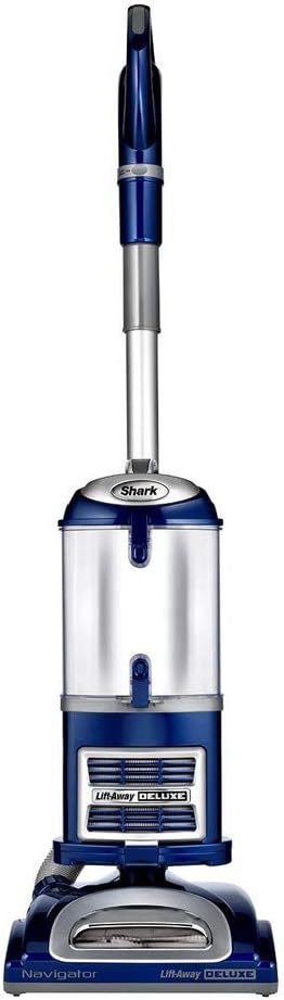 Shark NV360 Navigator Lift-Away Deluxe Upright Powerful Suction Vacuum for Hardwood Floor, Carpet, Muti-Surface Spotless Cleaning with Large Dust Cup Capacity, Swivel Steering, Blue (Renewed)