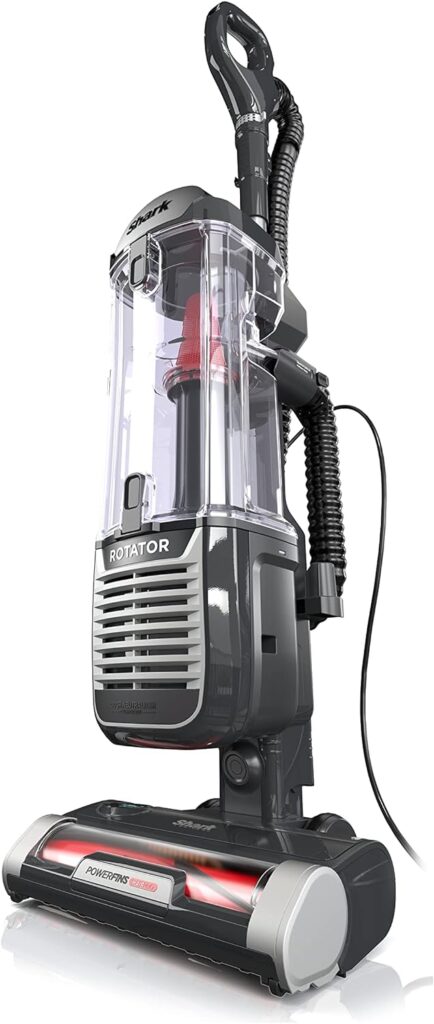 Shark ZU102 Rotator Pet Upright Vacuum with PowerFins HairPro  Odor Neutralizer Technology, Charcoal, 2.9 L Dust Cup