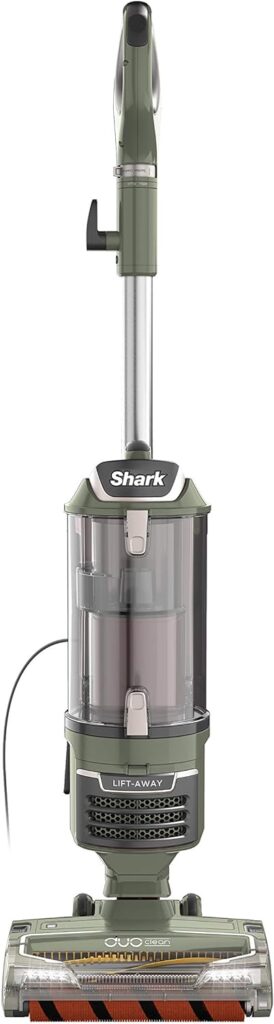 Shark ZU782 Rotator Lift-Away DuoClean Pro Upright Vacuum with Self-Cleaning Brushroll, HEPA Filter, Headlights, Swivel Steering, Upholstery Tool, Pet Power Brush  Crevice Tool, Sage Green