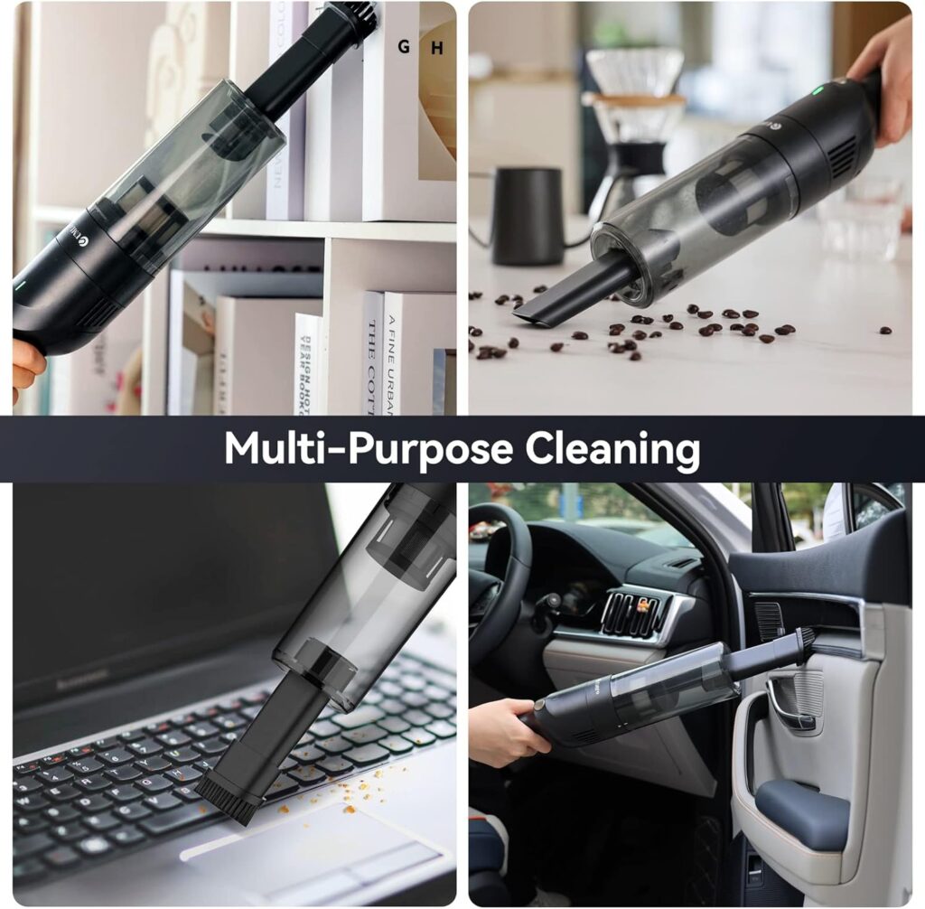 UMLo H6 Handheld Vacuum Cordless, Powerful Car Vacuum with 10000Pa Strong Suction, Rechargeable Cordless Hand Vacuum with 30 Mins Runtime,Portable Hand Held Vacuum for Car Pet Hair Hardwood Floor Home