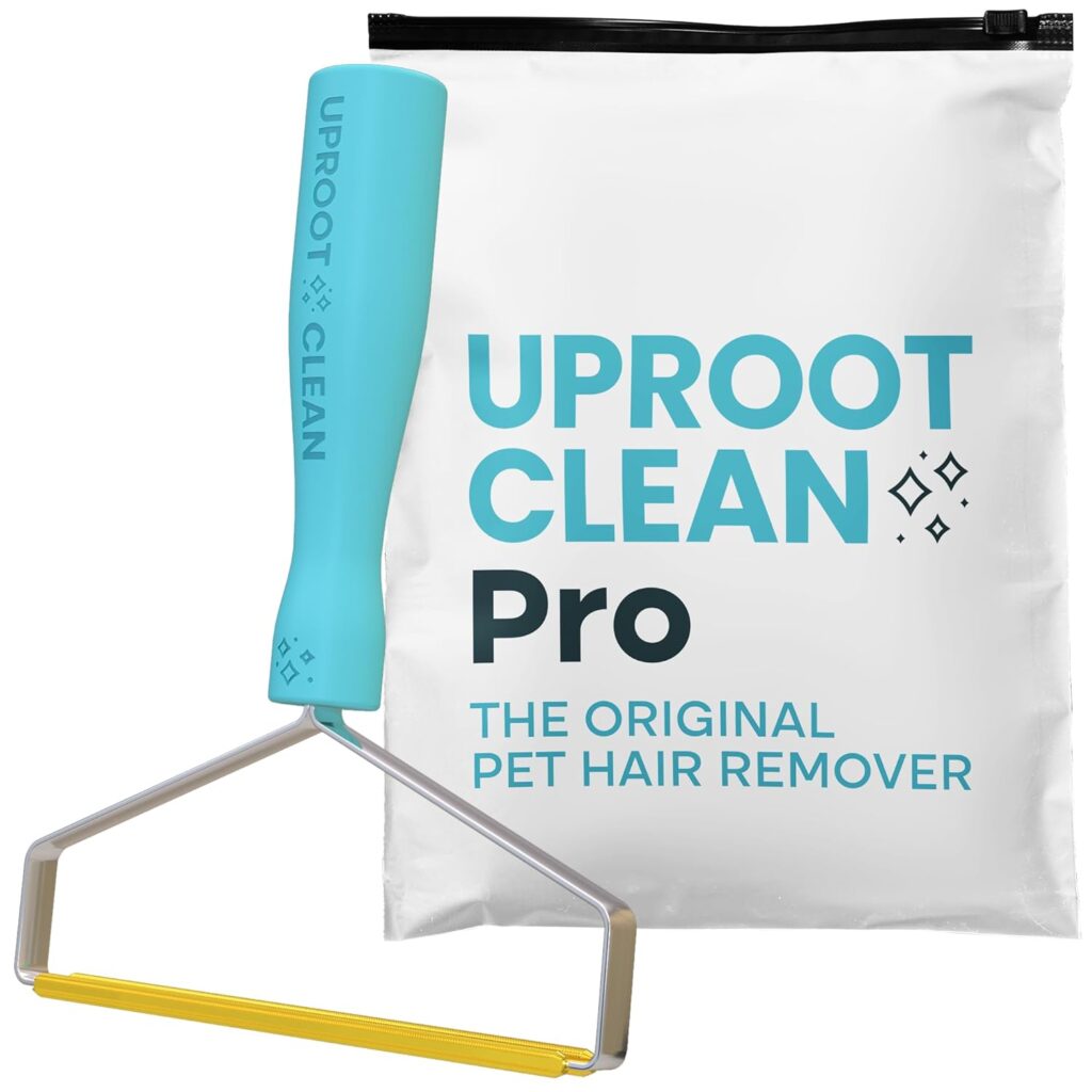 Uproot Cleaner Pro Pet Hair Remover - Special Dog Hair Remover Multi Fabric Edge and Carpet Scraper by Uproot Clean - Cat Hair Remover for Couch, Pet Towers  Rugs - Gets Every Hair!