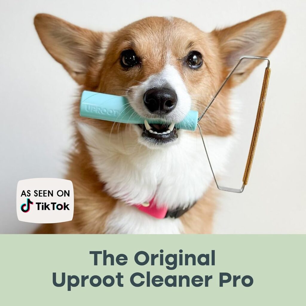 Uproot Cleaner Pro Pet Hair Remover - Special Dog Hair Remover Multi Fabric Edge and Carpet Scraper by Uproot Clean - Cat Hair Remover for Couch, Pet Towers  Rugs - Gets Every Hair!