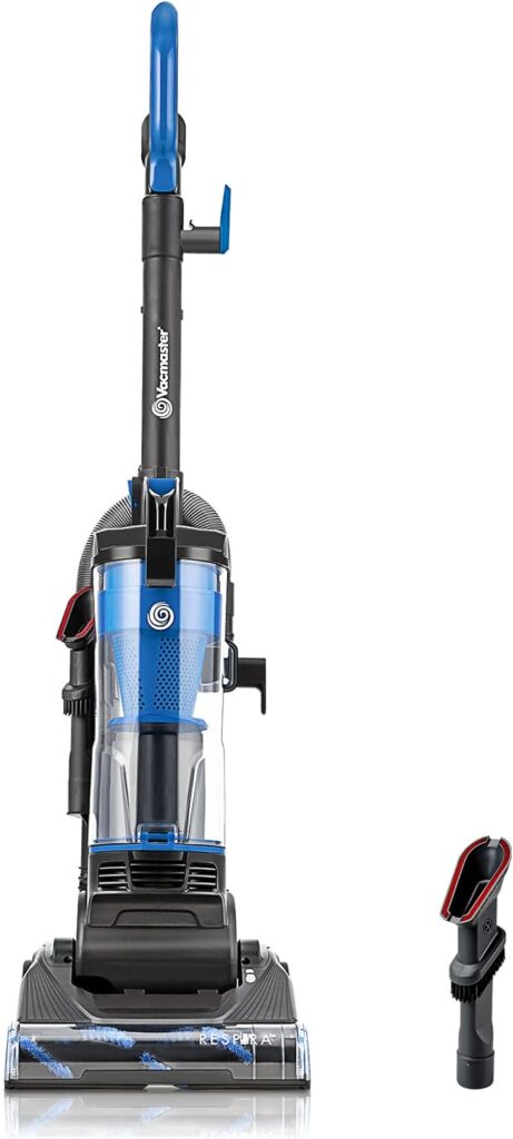 Vacmaster UC0501 Bagless Upright Vacuum Cleaner with Large Dust Cup Capacity, Efficient Cyclone Filtration System  17ft Cord for Carpet, Hard Floor and Pet Hair