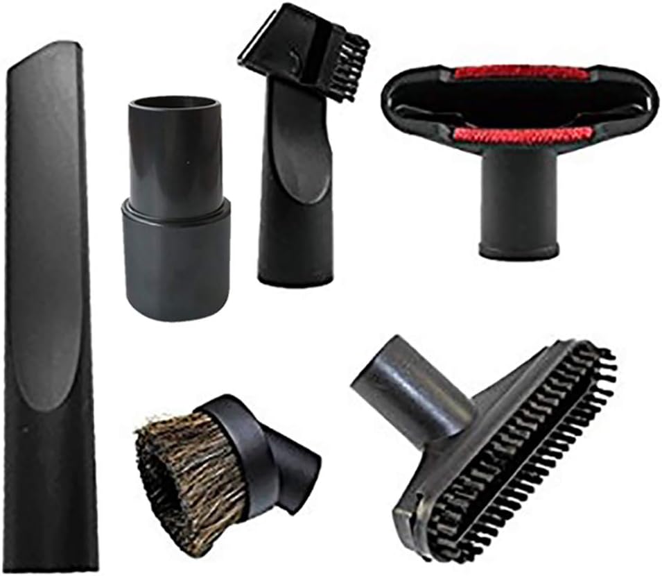 Vacuum Attachments Replacement 1 1/4 inch  1 3/8 inch Vacuum Cleaner Accessories Brush Kit for Standard Hose Set of 6