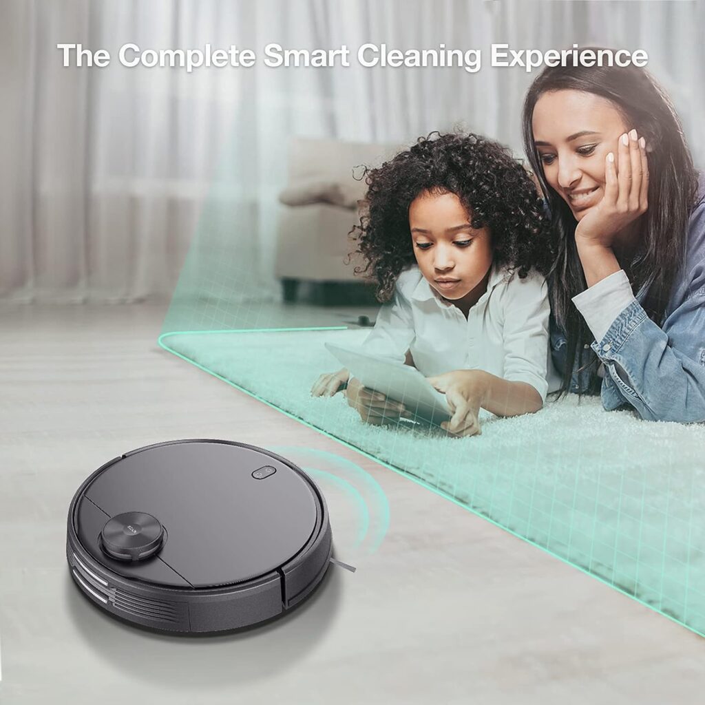 WYZE Robot Vacuum with LIDAR Mapping Technology, 2100Pa Suction, No-go Zone, Wi-Fi Connected, Self-Charging, Ideal for Pet Hair, Hard Floors and Carpets